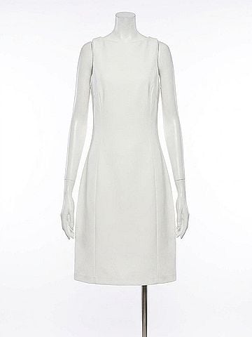 Amanda Uprichard Maribel Sleeveless Mini Bow Back Dress in White (view 1)
