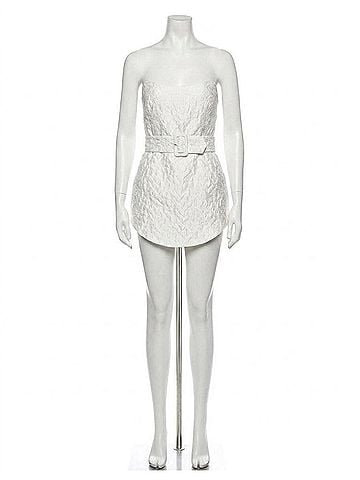 Amanda Uprichard Joss Strapless Mini Dress in White (view 1)