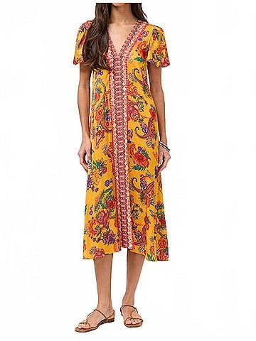 Johnny Was Midi Eva Dress in Linnea (view 2)
