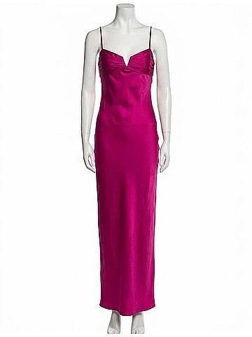 Amanda Uprichard Ira Maxi Dress in Pink (view 1)