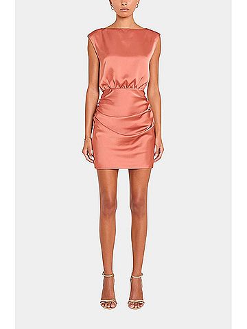 Amanda Uprichard Nora Dress in Clay (view 2)