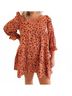Umgee Brown Cider Fall Mini Dress - Plus in Rust Size XL - photo 2