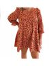Umgee Brown Cider Fall Mini Dress - Plus in Rust Size XL - photo 4