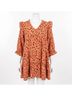 Umgee Brown Cider Fall Mini Dress - Plus in Rust Size 2X - photo 1