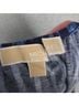MICHAEL Michael Kors 100% Viscose Stripes Blue Long Sleeve Blouse Size L - photo 3