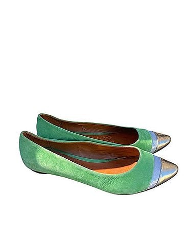 Schutz Cap Toe Flats (view 1)
