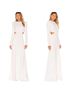 A.L.C. 96% Viscose 4% Elastane 100% Polyester Solid White Cocktail Dress Size 2 - photo 1