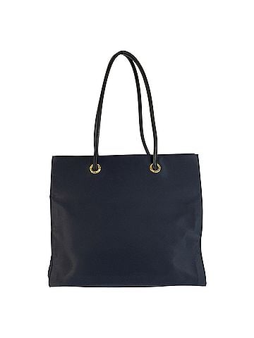 Yves Saint Laurent YVES SAINT LAURENT (YSL) Navy Nylon Tote Bag/Shoulder Bag with Gold Hardware for Women (view 2)
