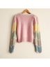 LoveShackFancy Solid Pink Yellow Pullover Sweater Size M - photo 7
