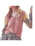 LoveShackFancy Solid Pink Yellow Pullover Sweater Size M - photo 1