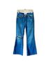 Free People 100% Cotton Solid Blue Jeans Size 26 - photo 1