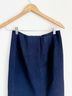Hunter Bell Solid Blue Wool Skirt Size 2 - photo 5