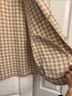 Pistola Houndstooth Tan Brown Jacket Size S - photo 5