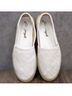 Free People 100% Leather White Sneakers Size 9 1/2 - photo 3