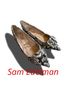 Sam Edelman Snake Print Black White Flats Size 10 - photo 3