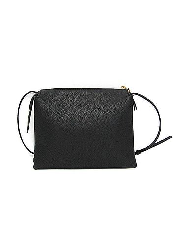 The Row The Row NU MINI TWIN W1236 Women's Leather Shoulder Bag Black (view 1)