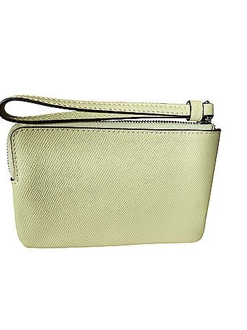 Coach Corner Zip Leather Wristlet (view 2)