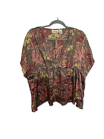 DKNY Floral Babydoll Y2K Dolman Blouse Blouse (view 1)