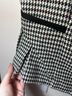 Maeve Houndstooth Black White Green Brown Sleeveless Blouse Size M - photo 10