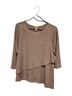 Ruby Rd. Tan 3/4 Sleeve Blouse Size L - photo 1