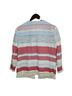 J. McLaughlin 70% Cotton 17% Polyester 7% Viscose 6% Other 100% Cotton Stripes Red Ivory Jacket Size M - photo 2