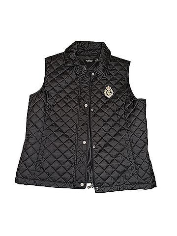 Lauren by Ralph Lauren Crest-Patch Diamond Quilted Vest Vest (view 1)