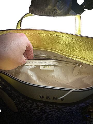 DKNY shoulder bag large  Leather Tote (view 2)