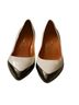 Via Spiga 100% Leather Color Block Black White Heels Size 6 - photo 4