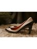 Via Spiga 100% Leather Color Block Black White Heels Size 6 - photo 12