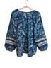 Sundance Floral Blue Multi Color Blouse Size XL - photo 2