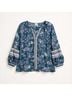 Sundance Floral Blue Multi Color Blouse Size XL - photo 4