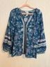 Sundance Floral Blue Multi Color Blouse Size XL - photo 7