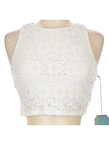 Show Me Your Mumu eyelet lace cropped top Sleeveless Top (view 1)
