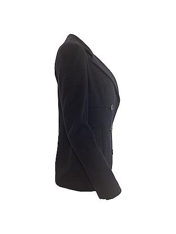 Max Mara Max Mara Studio Pea Coat in Navy Blue Virgin Wool (view 2)