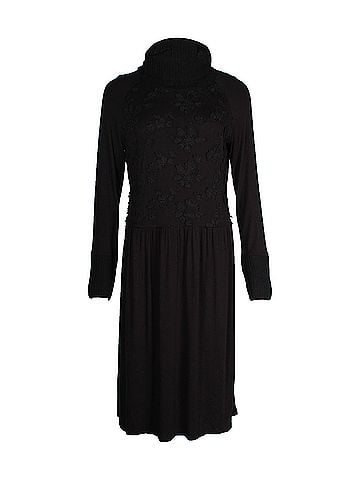Max Mara Max Mara Weekend Embroidery Floral Dress in Black Viscose (view 1)