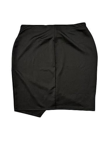 Bisou Bisou fitted black mini 1XLarge Formal Skirt (view 2)