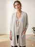 Chicco Solid White Gray Casual Sweaters Size M - photo 4