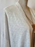 Chicco Solid White Gray Casual Sweaters Size M - photo 6