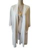 Chicco Solid White Gray Casual Sweaters Size M - photo 1