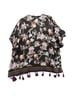 White House Black Market 100% Polyester 100% Nylon Floral Black Multi Color Kimono Size M - photo 2