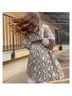 Choosy Snake Print Black White Gray Ivory Trenchcoat Size XS - photo 4