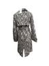 Choosy Snake Print Black White Gray Ivory Trenchcoat Size XS - photo 9