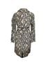 Choosy Snake Print Black White Gray Ivory Trenchcoat Size XS - photo 6