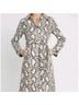 Choosy Snake Print Black White Gray Ivory Trenchcoat Size XS - photo 5