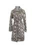 Choosy Snake Print Black White Gray Ivory Trenchcoat Size XS - photo 10