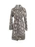 Choosy Snake Print Black White Gray Ivory Trenchcoat Size XS - photo 1