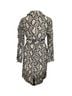Choosy Snake Print Black White Gray Ivory Trenchcoat Size XS - photo 2