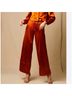 Choosy 100% Satin Solid Orange Casual Pants Size 38 waist - photo 7