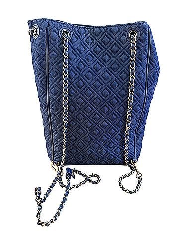 Tory Burch Fleming Denim Backpack (view 2)