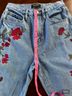 Juicy Couture Floral Blue Jeans Size 26 waist - photo 9